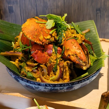 Stir-fried Crab with Yellow Curry Powder