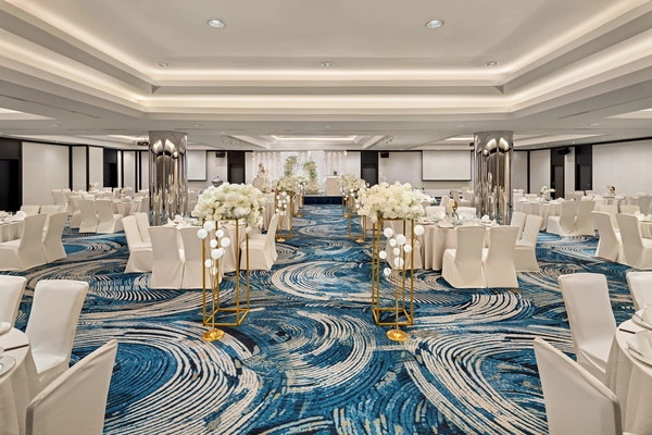 Porcelain Promise - Atrium Ballroom Wedding Theme